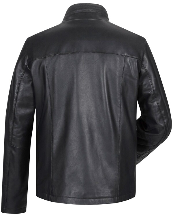 Milestone Kurze Lederjacke Ron Schwarz Jacken Mantel Bekleidung Herrenmode Mode Online Shop Frankonia De