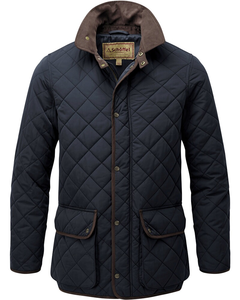 Barroween Schöffel Country Steppjacke Barrowden (Midnight) - Outdoor & Regen ...