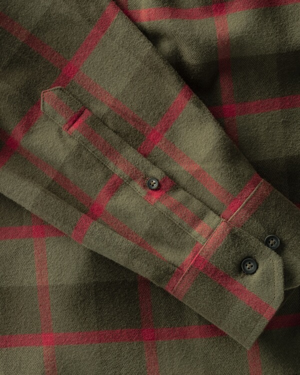 Parforce Flanellhemd Bolmen Oliv Rot Kariert Hemden Bekleidung Fur Herren Bekleidung Jagd Online Shop Frankonia De