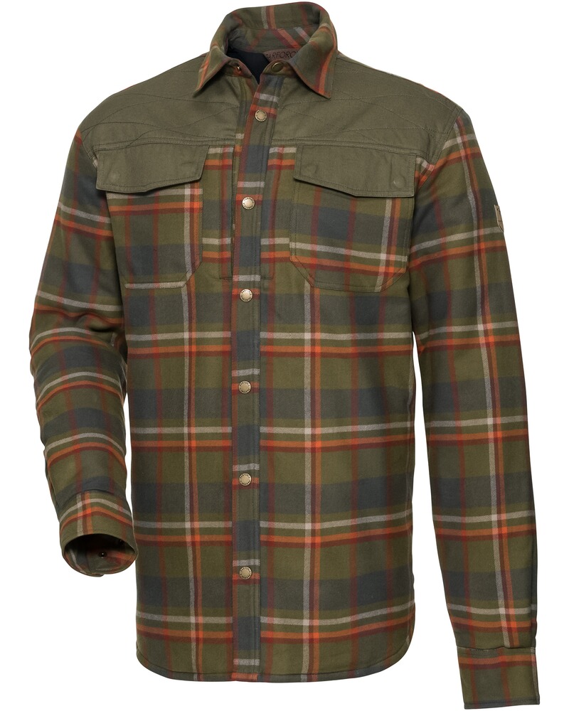 Jagdhemd - Kariert Gefüttertes Flanellhemd Skando, Parforce
