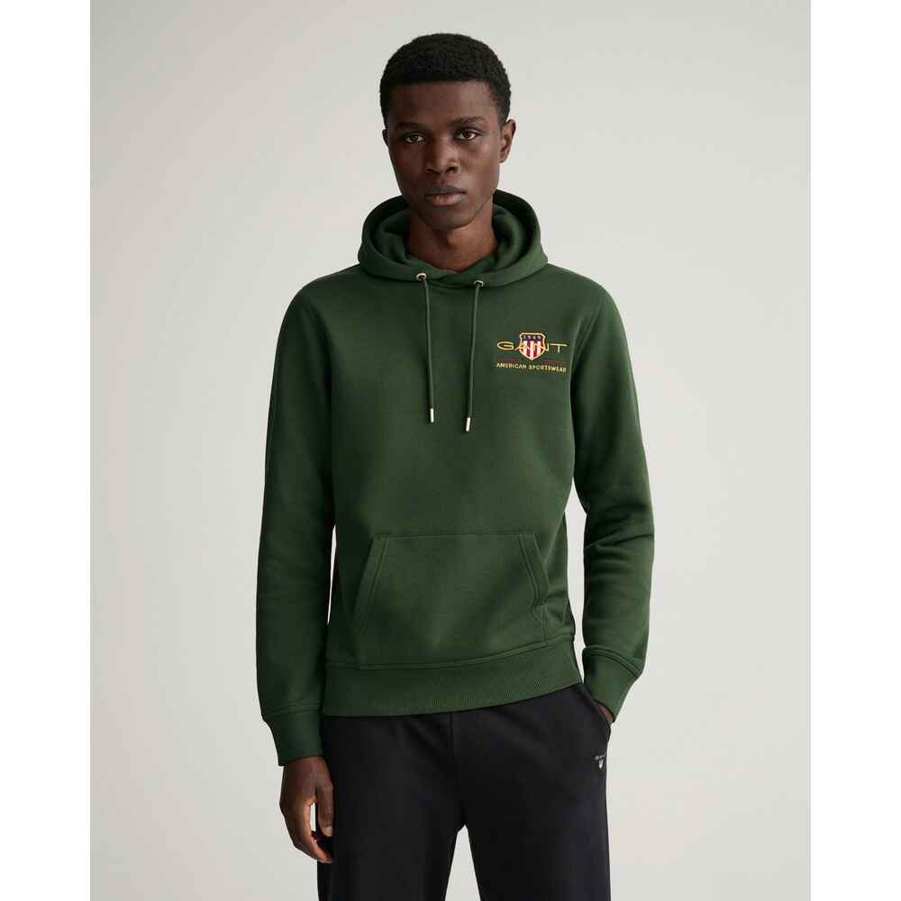 Gant Logo Hoodie (Dunkelgrün) - Pullover - Bekleidung - Herrenmode - Mode  Online Shop | FRANKONIA