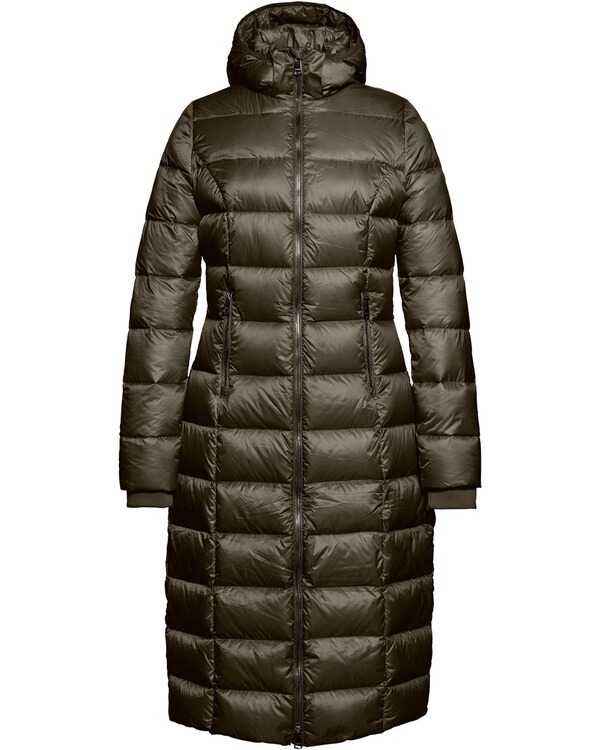 Reset Langer Daunenmantel Vancouver Dunkeloliv Mantel Bekleidung Damenmode Mode Online Shop Frankonia De