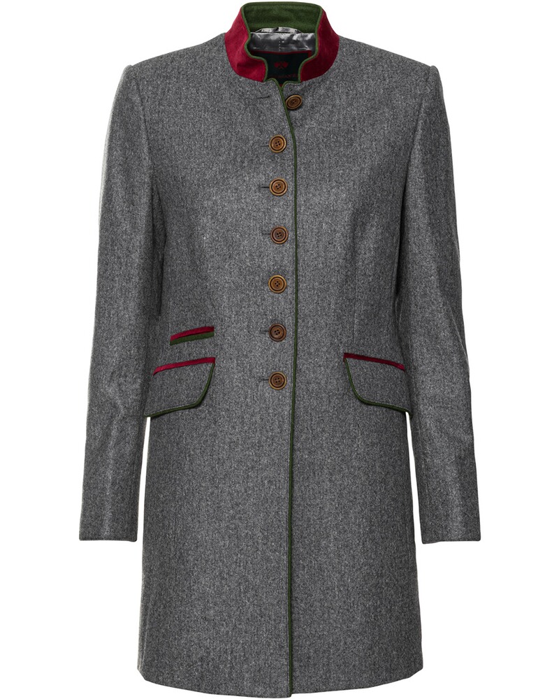 REITMAYER Loden-Gehrock (Grau/Rot/Grün) - Janker & Trachtenjacken ...