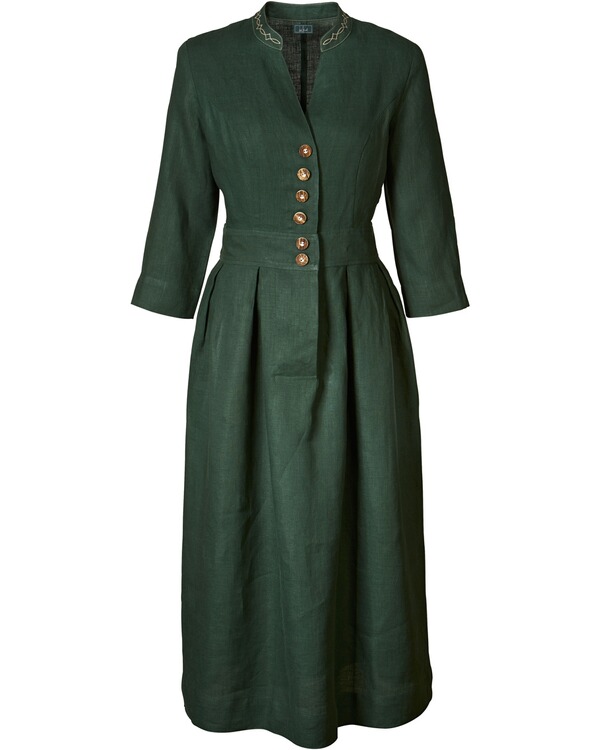 Luis Steindl Leinenkleid Grun Kleider Bekleidung Damenmode Mode Online Shop Frankonia De