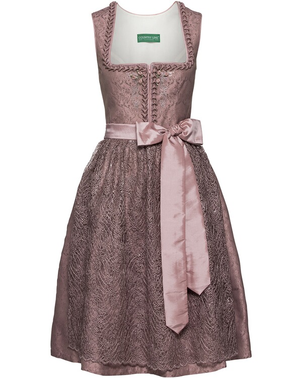 Country Line Midi Dirndl Mit Tullschurze Altrosa Schlamm Damenmode Mode Online Shop Frankonia De