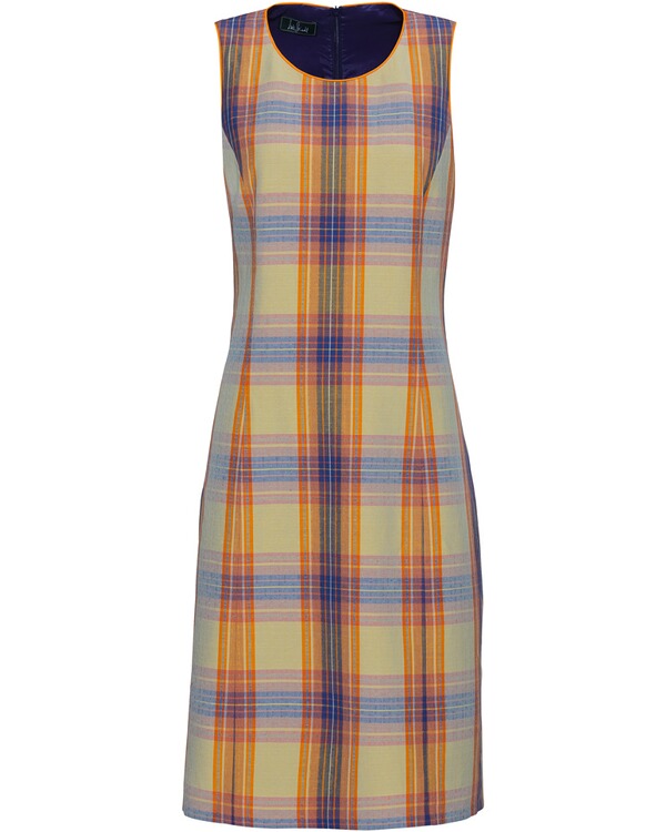 Luis Steindl Etuikleid Orange Blau Kleider Bekleidung Damenmode Mode Online Shop Frankonia De