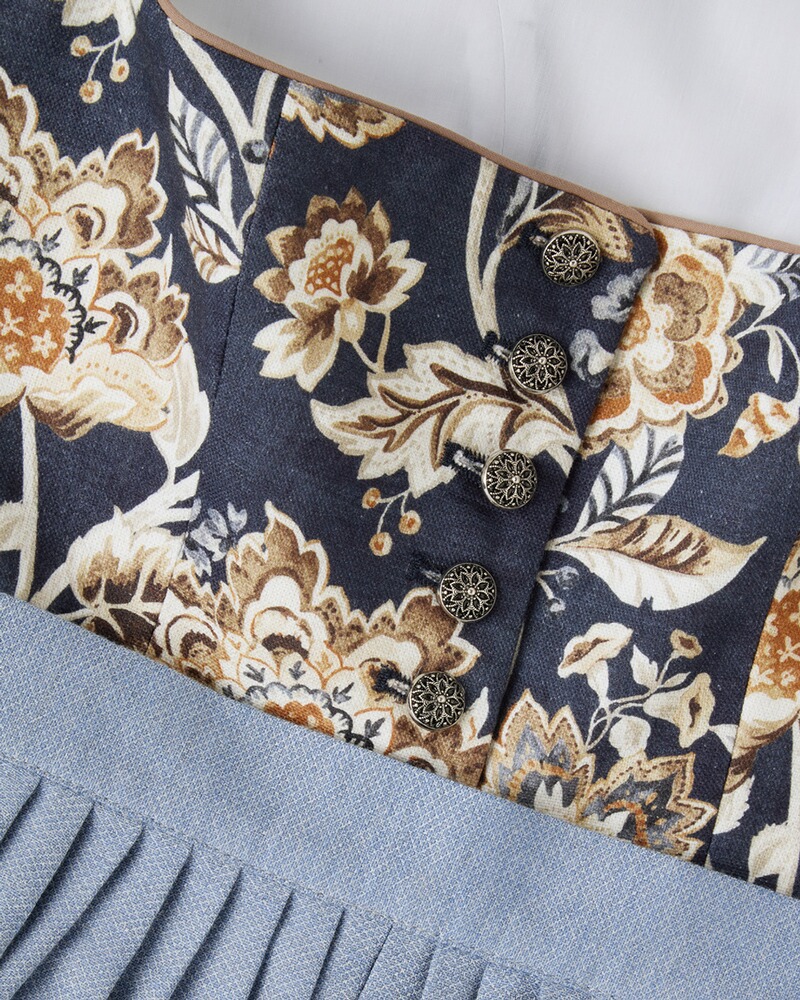 Berwin Midi-Dirndl (Marine/Beige) - Damen - Mode Online Shop | FRANKONIA