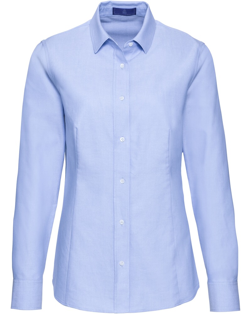 Brigitte Von Schonfels Oxford Bluse Mit Galonstreifen Blau Blusen Bekleidung Damenmode Mode Online Shop Frankonia De