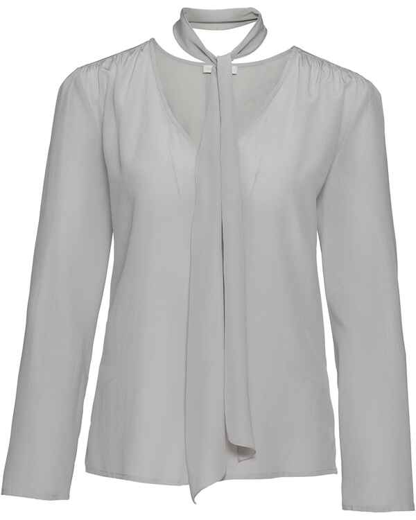 The Mercer N Y Seidenbluse Mit Schluppe Grau Blusen Bekleidung Damenmode Mode Online Shop Frankonia De