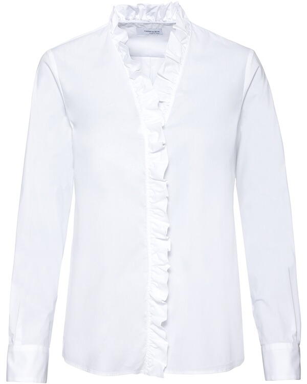 Rossana Diva Bluse Mit Ruschen Weiss Blusen Bekleidung Damenmode Mode Online Shop Frankonia De