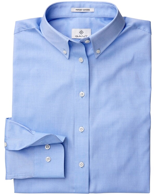 Gant Pinpoint Oxford Bluse Capri Blue Blusen Bekleidung Damenmode Mode Online Shop Frankonia De