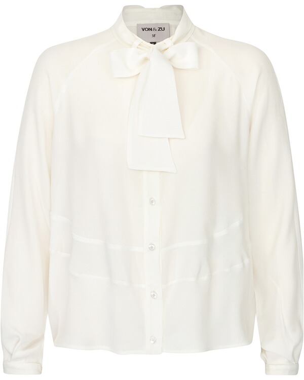 Von Zu Schluppenbluse Weiss Blusen Bekleidung Damenmode Mode Online Shop Frankonia De