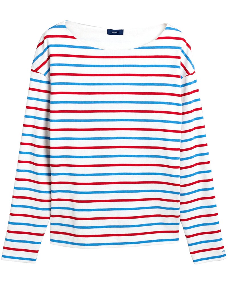 Gant Gestreifter Pullover (Blau/Rot) - Shirts & Sweats - Bekleidung - Damenmode - Mode Online pullover blau rot