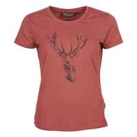 Damen T-Shirt Red Deer, Pinewood