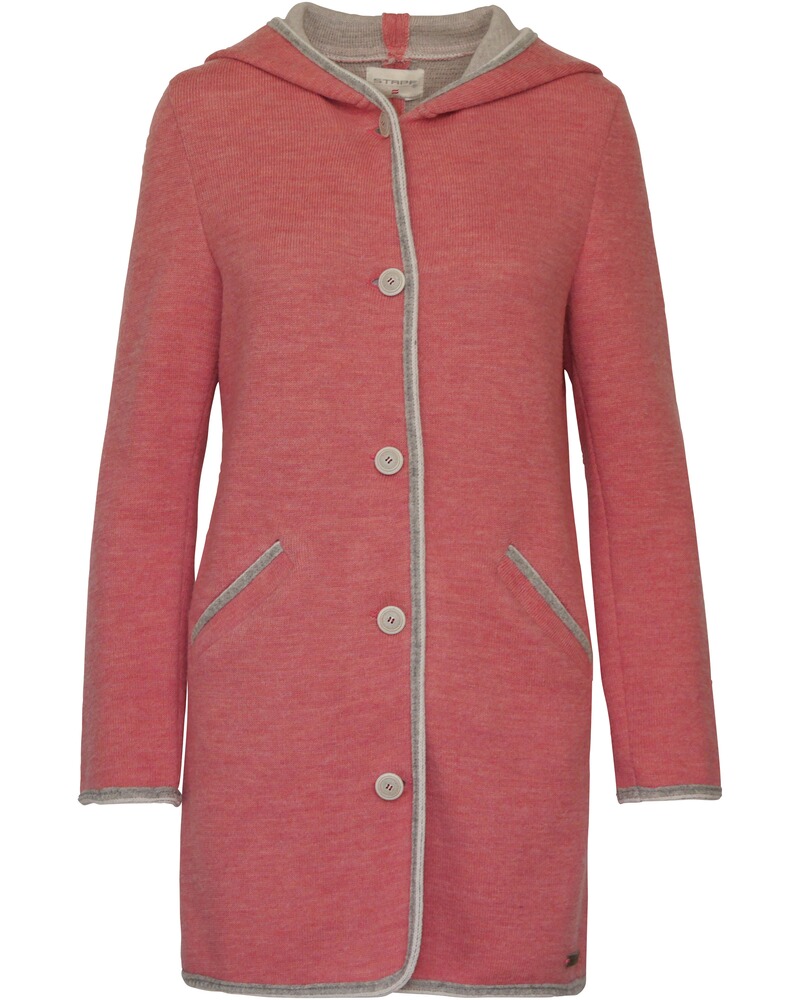 Stapf Walk-Strickmantel Annalena Double (Rosa) - Strickjacken ...