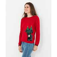 Festlicher Weihnachtsmotiv-Pullover, Tom Joule