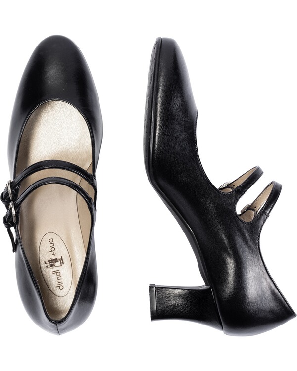 dirndl bua Pumps mit Riemchen (Schwarz) - Damenschuhe - Schuhe ...