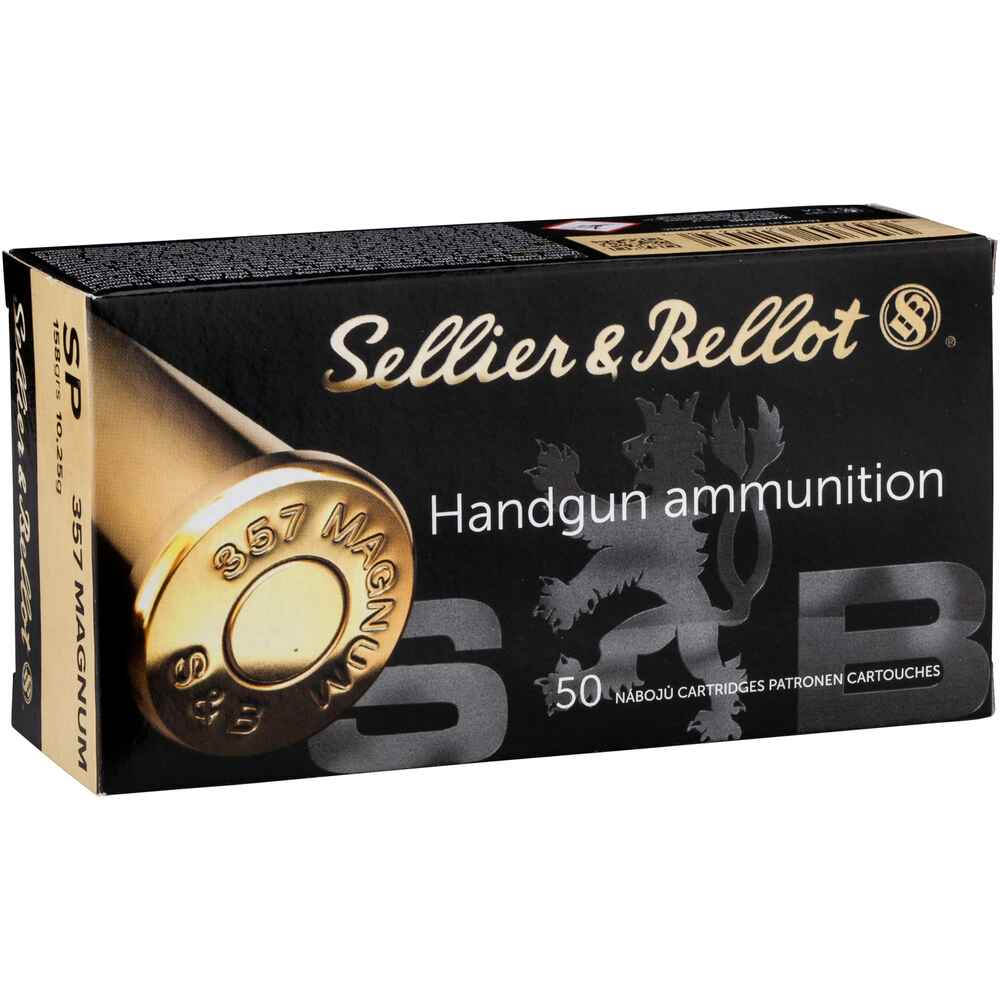 S+B .357Mag. SP 158grs. 50St, Sellier & Bellot