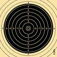Small caliber target, 13.5x13.5 cm, no. 1000 units., braun-network