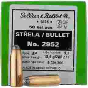.366 (9.3mm). 285 gr. SP Round, Sellier & Bellot