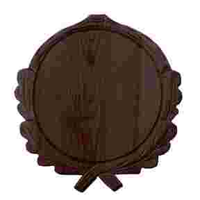 Oak panel for boar, with carving, Ø: 16 cm., Wald & Forst