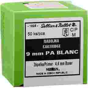 Blank cartridges, 9 mm PA, Sellier & Bellot