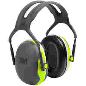 X4A,gray/neon green earmuffs, 3M Peltor