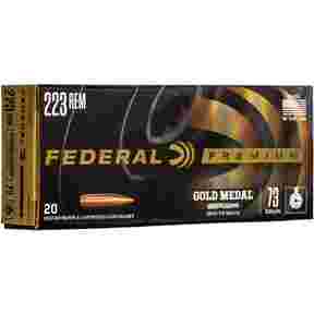 .223 Rem. Premium Gold Medal Berger BT Target 4,7g/73grs., Federal Ammunition
