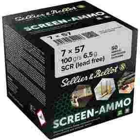 7x57 Screen-Ammo SCR Zink 6,5g/100grs., Sellier & Bellot