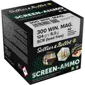 .300 Win. Mag. Screen-Ammo SCR Zink 8,0g/124grs., Sellier & Bellot