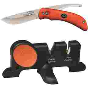 Set – Hunting knife SwingBlade inkl. Knife sharpener, Outdoor Edge