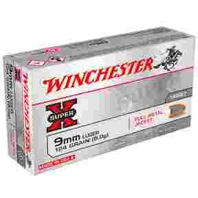 9 mm Luger Vollmantel 8,0g/124grs., Winchester