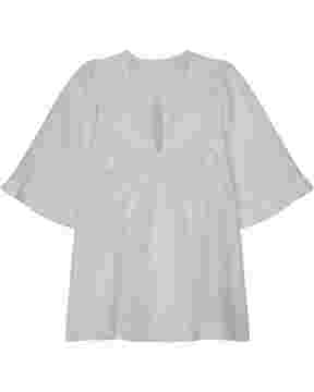 Halbarm-Bluse mit Stickerei, Seidensticker