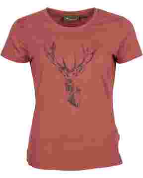 Damen T-Shirt Red Deer, Pinewood