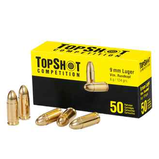 9 mm Luger Vollmantel 8,0 g/124 grs., TOPSHOT Competition