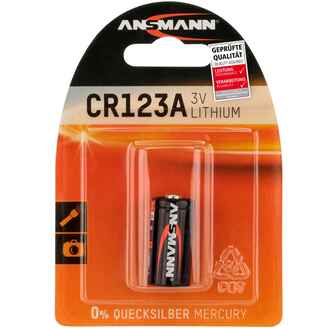 Batterie Lithium CR123A / CR17335, Ansmann