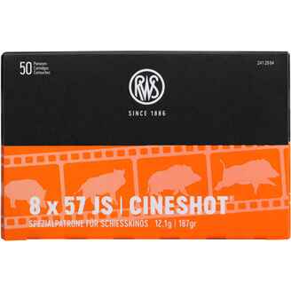 8x57 IS Cineshot 12,1g/187grs. 50 Stück, RWS