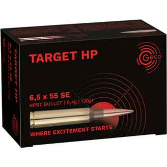 6,5x55 Target HP 8,4g/130grs., Geco