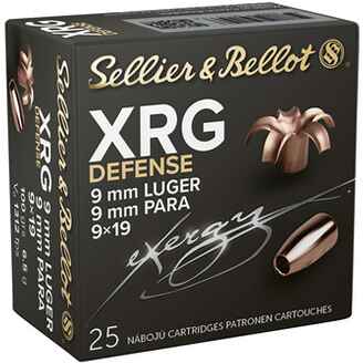 9 mm Luger XRG-Defense 6,5g/100grs., Sellier & Bellot