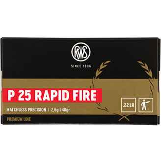 .22 lfb. P25 Rapid Fire 2,6g/40grs., RWS
