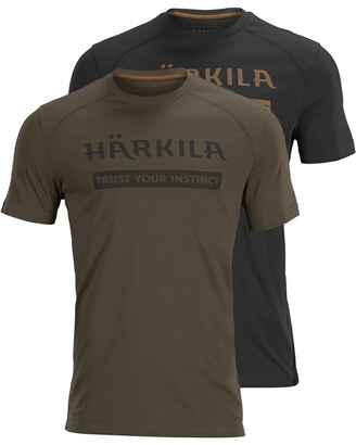 T-Shirts Logo, 2er-Pack, Härkila
