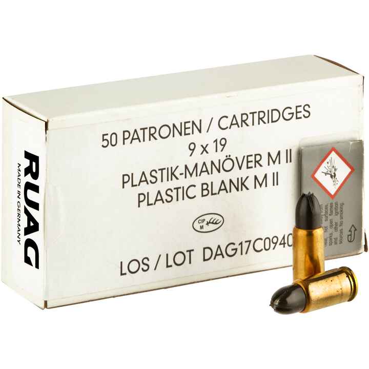900 deko patronen kaliber 9mm para 9x19 luger full metal Schreckschuss Munition | Leucht-, Gas-, Knall-, Silvester-Patronen